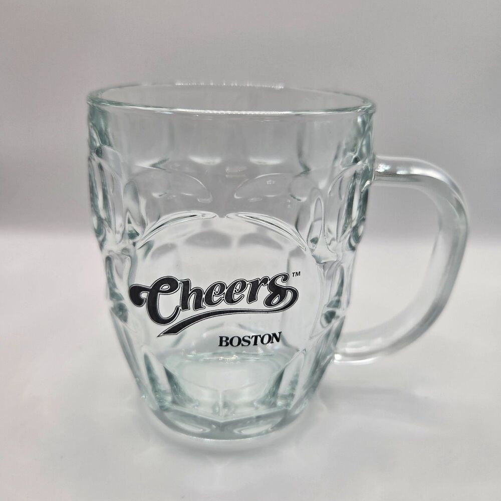 Cheers Bar Boston Beer Mug Cheers Boston TV Show Luminarc USA Pint Glass 5"